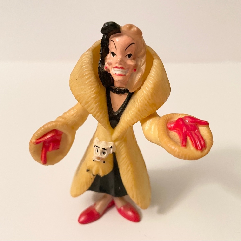 Vintage 1991 Disney Cruella De Vil Figure 101 Dalmatians McDonald's Toy
